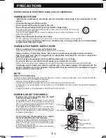 Предварительный просмотр 6 страницы Sharp CV-2P13SX Installation And Operation Manual