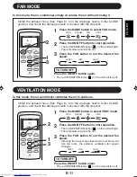 Предварительный просмотр 13 страницы Sharp CV-P09FR Installation And Operation Manual