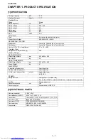 Preview for 2 page of Sharp CV-P09FR Service Manual