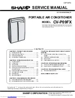 Sharp CV-P09FX Service Manual preview