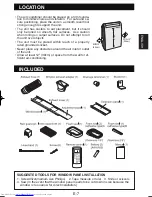 Предварительный просмотр 9 страницы Sharp CV-P10RC Installation And Operation Manual