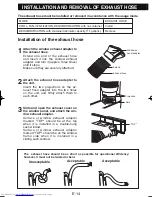 Предварительный просмотр 16 страницы Sharp CV-P10RC Installation And Operation Manual