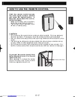 Предварительный просмотр 19 страницы Sharp CV-P10RC Installation And Operation Manual