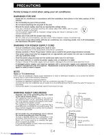 Preview for 5 page of Sharp CV-P13PX Installation And Operation Manual