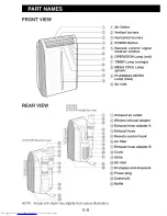 Preview for 9 page of Sharp CV-P13PX Installation And Operation Manual