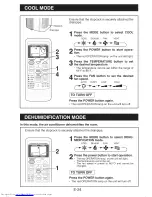 Preview for 25 page of Sharp CV-P13PX Installation And Operation Manual