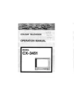 Sharp CX-3451 Operation Manual предпросмотр