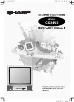 Sharp CX34N3 Operation Manual preview