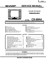 Sharp CX48K4 Service Manual preview