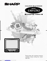 Preview for 1 page of Sharp CX51LTXZ Operation Manual