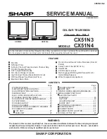 Sharp CX51N3 Service Manual preview