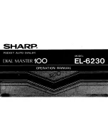 Sharp Dial Master 100 EL-6230 Operation Manual предпросмотр