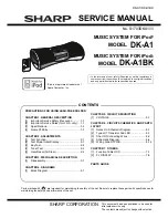 Sharp DK-A1BK Service Manual предпросмотр