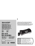 Предварительный просмотр 1 страницы Sharp DK-A1H Operation Manual
