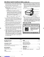 Preview for 3 page of Sharp DK-CL66N Operation Manual