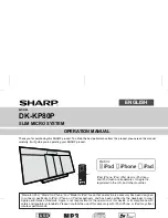 Sharp DK-KP80P Operation Manual preview