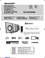 Предварительный просмотр 1 страницы Sharp DK-KP85PH Operation Manual