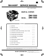 Предварительный просмотр 1 страницы Sharp DM-1500 Service Manual