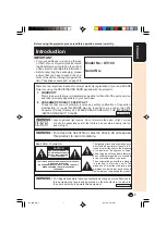 Предварительный просмотр 2 страницы Sharp DT 100 - WVGA DLP Projector Operation Manual