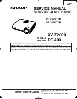 Preview for 1 page of Sharp DT-400 Service Manual