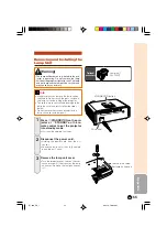 Предварительный просмотр 56 страницы Sharp DT 500 - WXGA DLP Projector Operation Manual