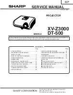 Preview for 1 page of Sharp DT-500 Service Manual