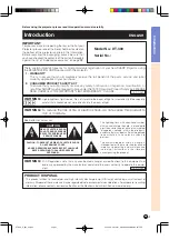 Предварительный просмотр 2 страницы Sharp DT300 - DLP Projector - 700 ANSI Lumens Operation Manual