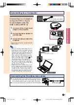 Предварительный просмотр 22 страницы Sharp DT300 - DLP Projector - 700 ANSI Lumens Operation Manual