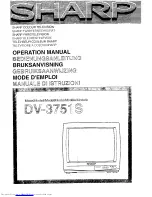 Sharp DV-3751S Operation Manual предпросмотр