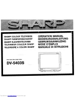 Предварительный просмотр 1 страницы Sharp DV-5403S Operation Manual