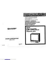 Preview for 1 page of Sharp DV-5405G Operation Manual