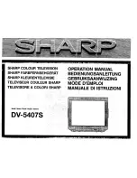 Sharp DV-5407S Operation Manual preview