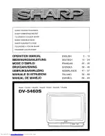 Sharp DV-5460S Operation Manual предпросмотр