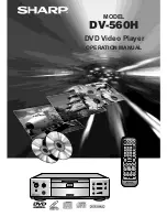 Предварительный просмотр 1 страницы Sharp DV-560H Operation Manual