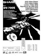 Sharp DV-700S Operation Manual preview