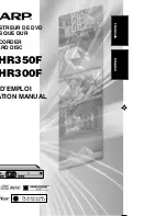 Preview for 1 page of Sharp DV-HR300F Operation Manual