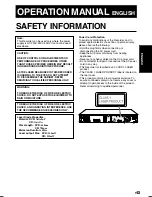 Preview for 3 page of Sharp DV-HR300F Operation Manual