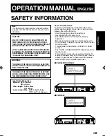 Preview for 3 page of Sharp DV-HR400F Operation Manual