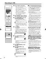 Preview for 44 page of Sharp DV-HR400H Operation Manual