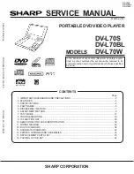 Sharp DV-L70BL Service Manual предпросмотр