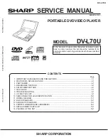 Preview for 1 page of Sharp DV-L70U Service Manual