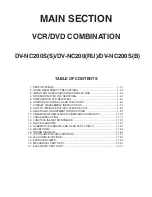 Preview for 2 page of Sharp DV-NC200SB Service Manual