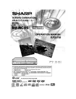 Sharp DV-NC85 Operation Manual preview