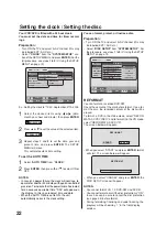 Preview for 22 page of Sharp DV-RW250H Operation Manual