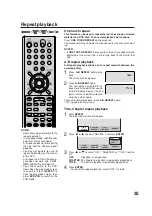 Preview for 35 page of Sharp DV-RW250H Operation Manual