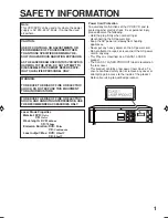 Preview for 3 page of Sharp DV-RW250X Operation Manual