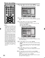 Preview for 54 page of Sharp DV-RW250X Operation Manual