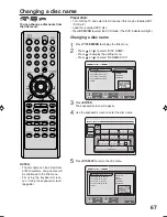 Preview for 69 page of Sharp DV-RW250X Operation Manual