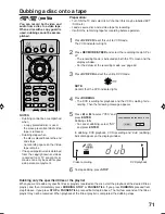 Preview for 73 page of Sharp DV-RW250X Operation Manual