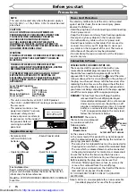 Preview for 2 page of Sharp DV-RW360H Operation Manual